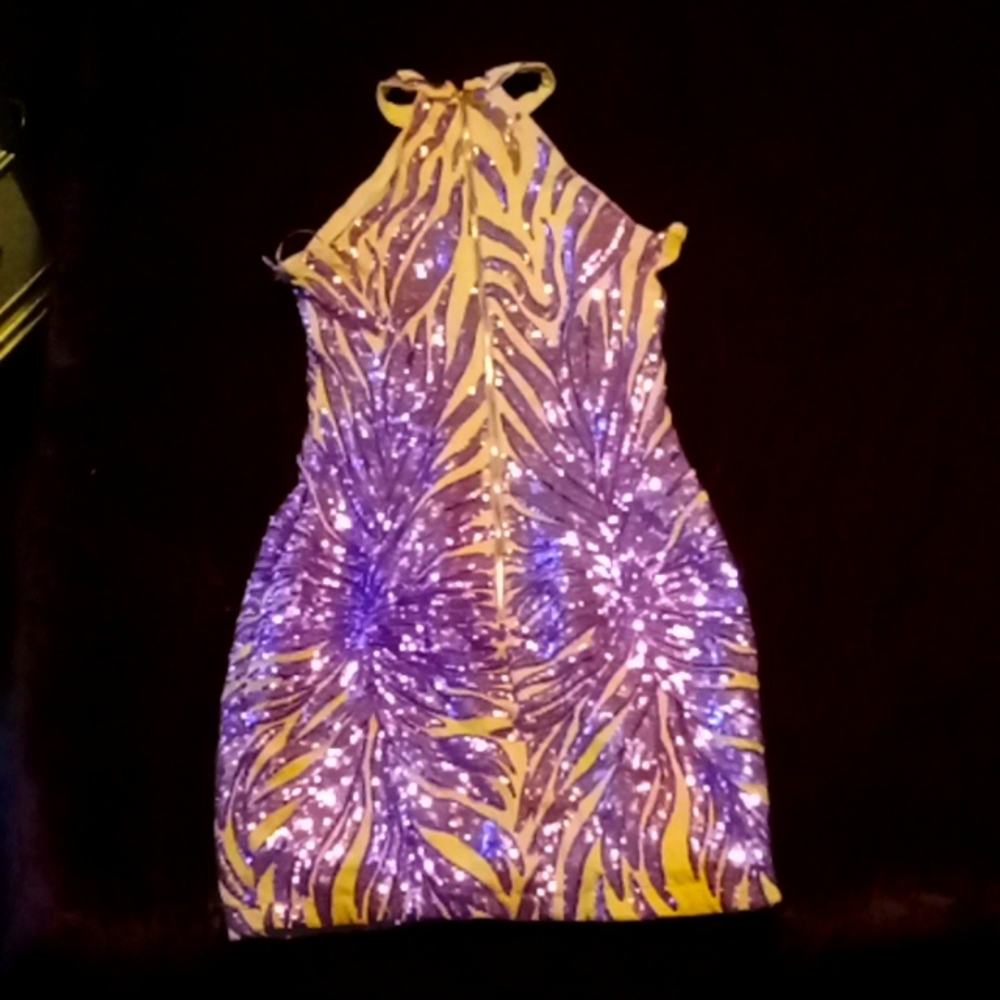 Size XL, Fashion Nova, special occasion sequence mini dress